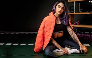 VJ Bani flaunting her midriff & entrancing tattoos in a sporty attire